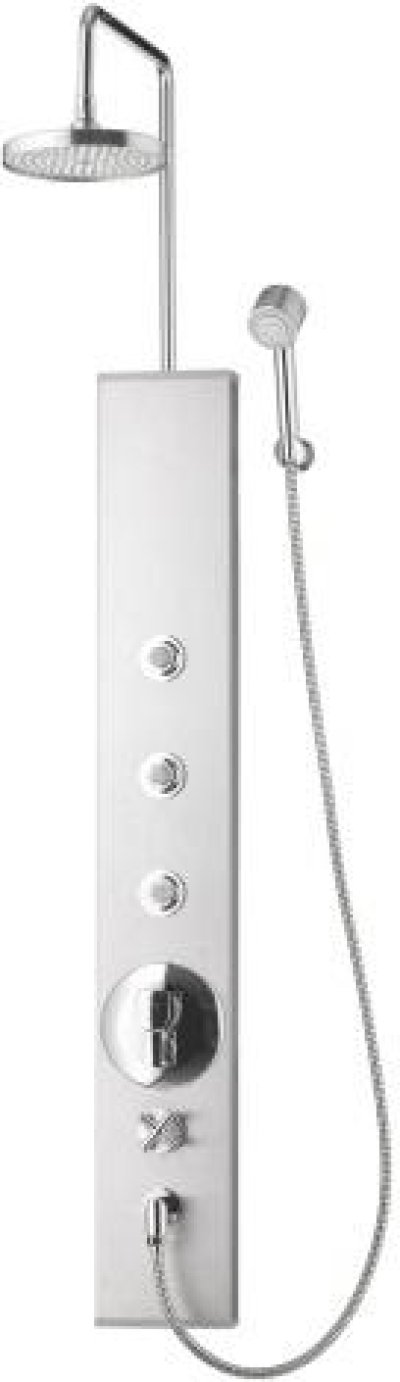 CT842 ชุดผนังอาบน้ำผสมแบบวาล์วก้านโยกพร้อมฝักบัวสายอ่อน 3 ฟังก์ชั่น,ฝักบัวก้านแข็ง และ JET SPRAY 3 จุด