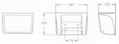  A902-WT ที่ใส่กระดาษ แบบติดผนัง