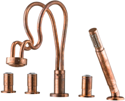 CT338AXZH019#GR2 ก๊อกผสมอ่างอาบน้ำพร้อมขาสูง สีทอง รุ่น ANTHONY