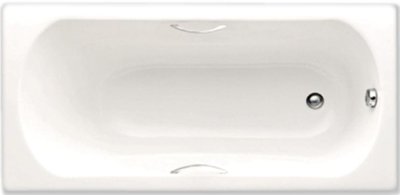 BH243PP(H) อ่างอาบน้ำแบบมีมือจับ พร้อมสะดือป๊อปอัพ รุ่น ASTRA