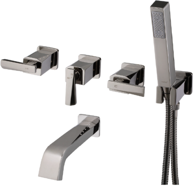 CT325C31ST#BN ก๊อกผสมอ่างอาบน้ำชนิดฝังผนังพร้อมฝักบัวสายอ่อน 1 ฟังก์ชั่น รุ่น GLACIER