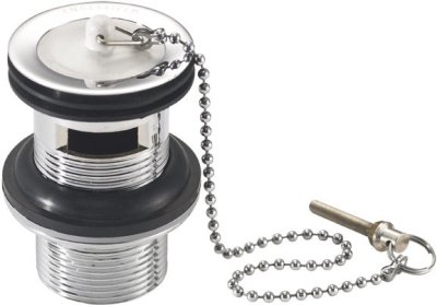 K-11680X-CP สะดืออ่างล้างหน้าพร้อมลูกยางสายโซ่