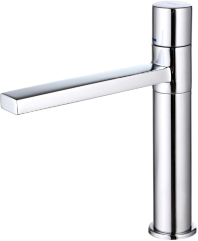 CT2065 ก๊อกผสมอ่างล้างหน้าทรงสูงพร้อมสะดืออ่างล้างหน้าแบบกดและสายน้ำดี รุ่น MEDIO