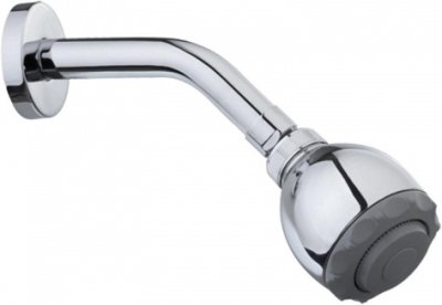 KS-04-112-50 ฝักบัวก้านแข็ง แบบก้านเล็ก ปรับน้ำ 2 ระดับ ขนาด Ø 6.5 ซม.