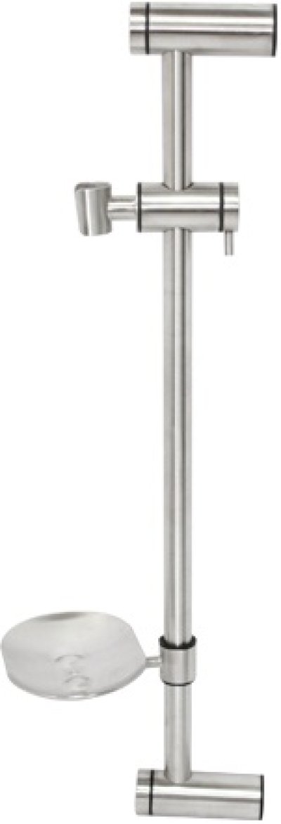 WS-8502A ราวปรับระดับ สแตนเลส พร้อมที่วางสบู่