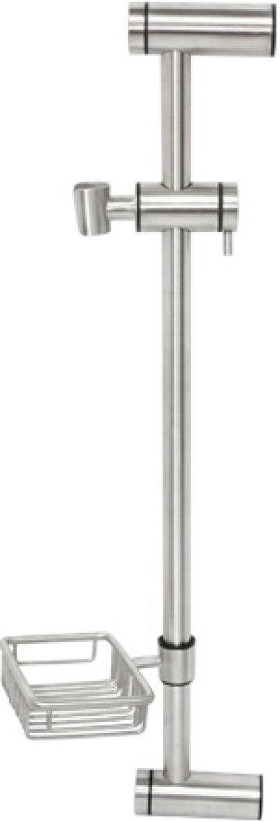 WS-8502W ราวปรับระดับ สแตนเลส พร้อมที่วางสบู่