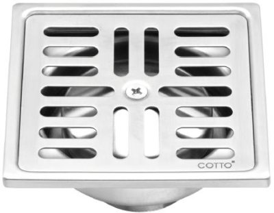 CT652T1P(HM) ตะแกรงกันกลิ่นสเตนเลสสามเหลี่ยมติดตั้งกับท่อพีวีซีขนาด 1.5 นิ้ว (หน้าแปลน 5 X 7 นิ้ว)