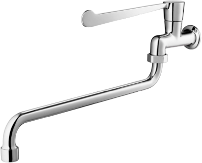 CT1154C37D ก๊อกเดี่ยวก้านปัดติดผนัง (ปากก๊อกยาว 25 ซม. ก้านปัดสั้น) รุ่น TRUST