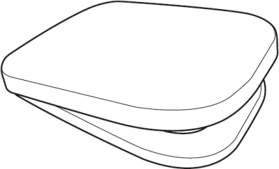 IM00000-WT ฝารองนั่ง รุ่น IMAGINE (สีขาว)