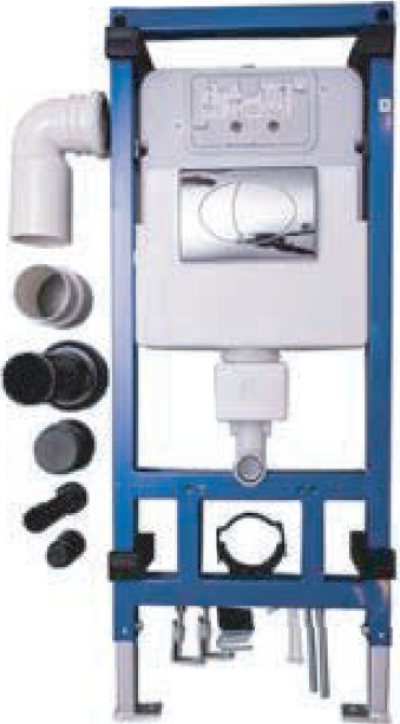 VP-G30042 160MM Concealed Cistern 3/4.5L Front BTW แทงค์ผังกำแพง แบบกดด้านหน้า