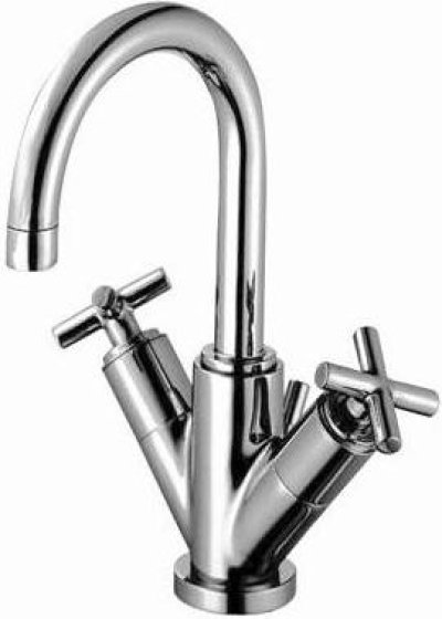 CT239C16 ก๊อกผสมอ่างล้างหน้าโมโนบลอคพร้อมสะดืออ่างล้างหน้าแบบป๊อปอัพและสายน้ำดี รุ่น CROSS