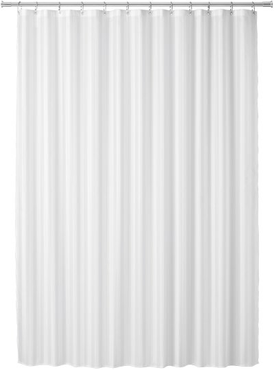 J103S#WH ผ้าม่านกั้นอาบ ซาตินดีดีขาว (S) 1800 x 1800 มม.