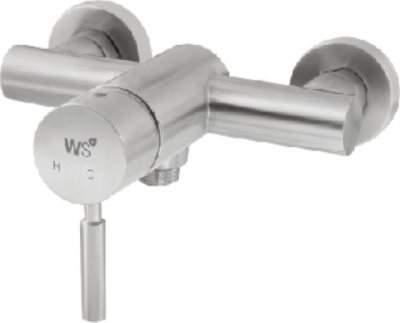 WS-0172D ก๊อกผสมยืนอาบ แบบติดผนัง รุ่น CHAOPRAYA