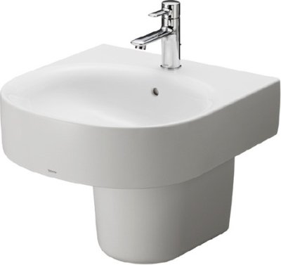 LHT766CV อ่างล้างหน้า แบบขาตั้งลอย รุ่น BASIC PLUS