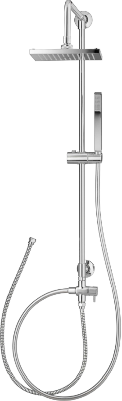 CT623Z95Z44 ชุดฝักบัวยืนอาบ ประกอบด้วยฝักบัวก้านแข็งขนาด 8x8 นิ้ว และฝักบัวสายอ่อน 1 ฟังก์ชั่น