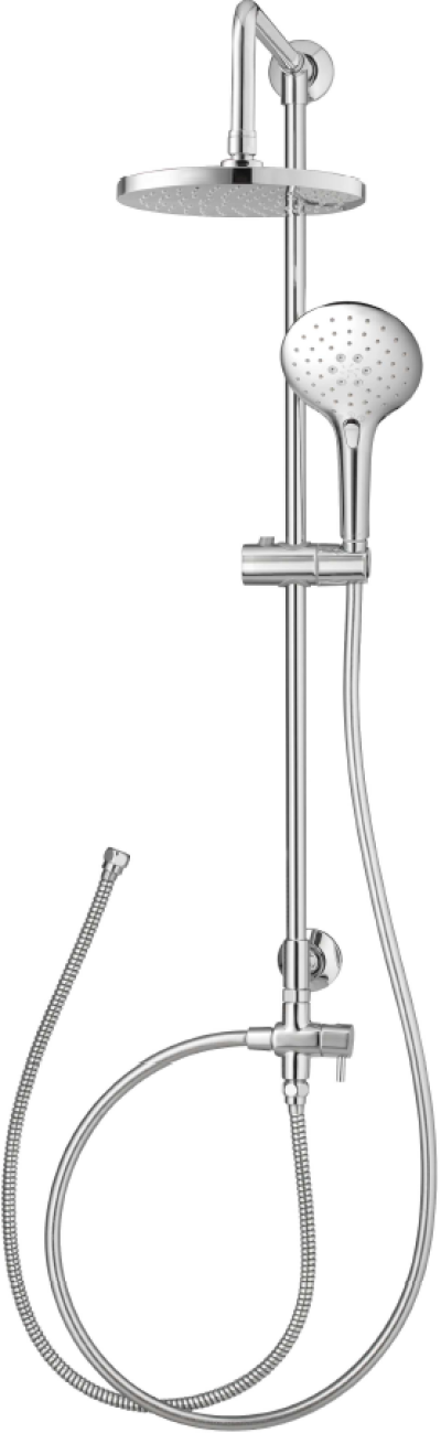 CT623Z94Z88 ชุดฝักบัวยืนอาบ ประกอบด้วยฝักบัวก้านแข็งขนาด 8 นิ้ว และฝักบัวสายอ่อน 3 ฟังก์ชั่น (ปุ่มกดเปลี่ยนฟังก์ชั่น)