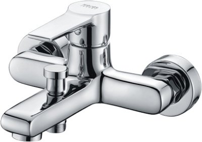 KF-18-720-50 ก๊อกผสมอ่างอาบน้ำแบบก้านโยก ติดผนัง พร้อมที่สลับทางน้ำ (Diverter) สำหรับฝักบัวสายอ่อน