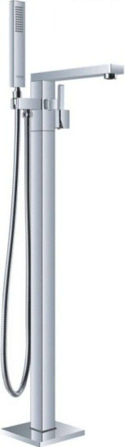 KF-41-771-50 ก๊อกผสมลงอ่างแบบตั้งขึ้นจากพื้น พร้อมฝักบัวสายอ่อน (ทรงเหลี่ยม)