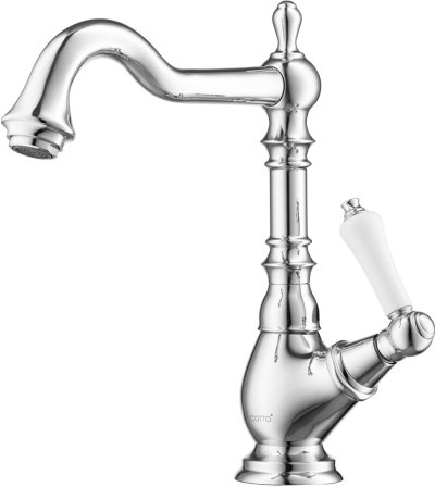 CT1201C42 ก๊อกเดี่ยวอ่างล้างหน้า ทรงสูง รุ่น GLAMIS (มือจับ CERAMIC)