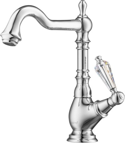 CT1201C17ST ก๊อกเดี่ยวอ่างล้างหน้า ทรงสูง รุ่น GLAMIS (มือจับ CRYSTAL)