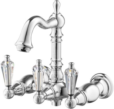 CT2224C17ST ก๊อกผสมอ่างอาบน้ำ รุ่น GLAMIS (มือจับ CRYSTAL)