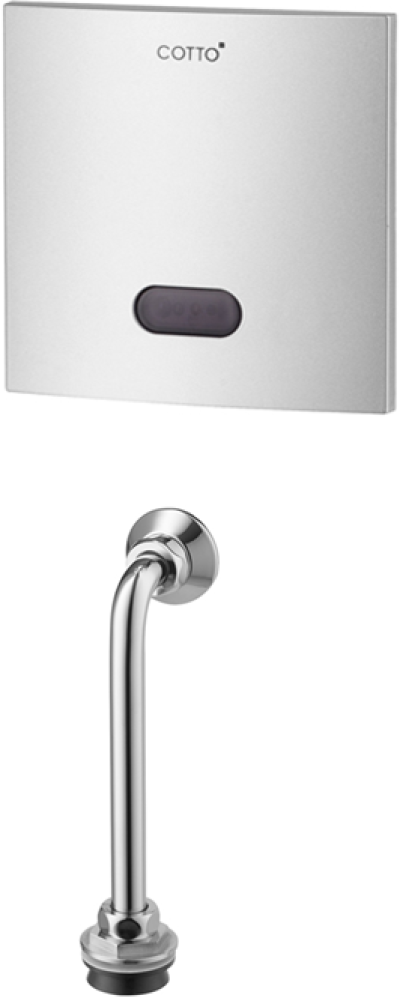 CT4801DC ฟลัชวาล์วอัตโนมัติโถปัสสาวะชายชนิดฝังผนัง TOP INLET (ใช้แบตเตอรี่)