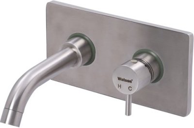 WS-0153S ก๊อกผสมอ่างล้างหน้า แบบติดผนัง รุ่น CHAOPRAYA