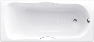 BH225PP(H) อ่างอาบน้ำแบบมีมือจับ พร้อมสะดือป๊อปอัพ รุ่น DONNA 1500