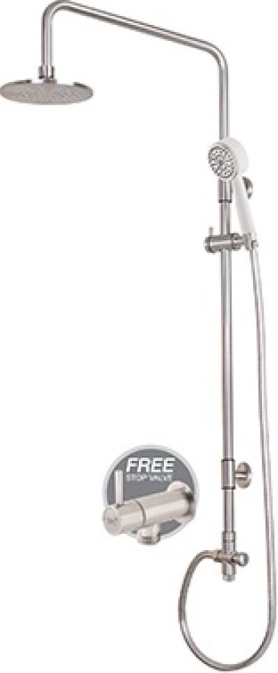 WS-8061R เรนชาวเวอร์+ก๊อกน้ำเย็นยืนอาบ