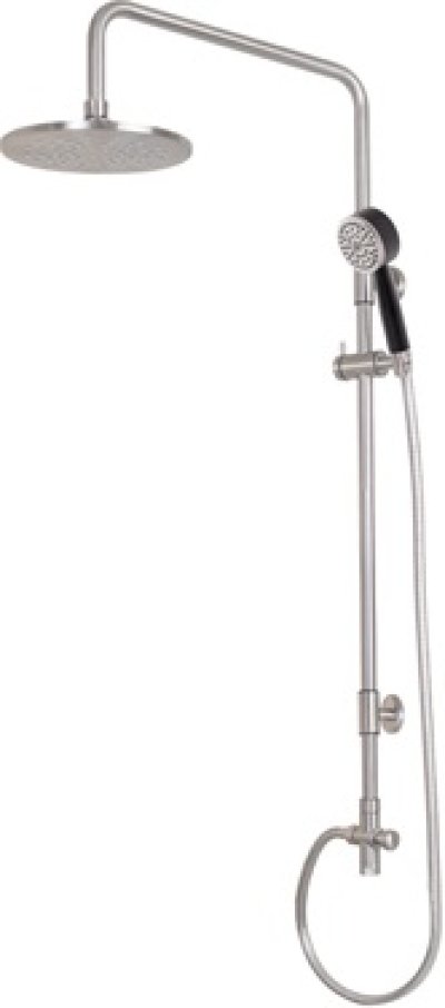 WS-8084R ชุดฝักบัวอาบน้ำ คอ L หัวฝักบัว 8 นิ้ว กลม