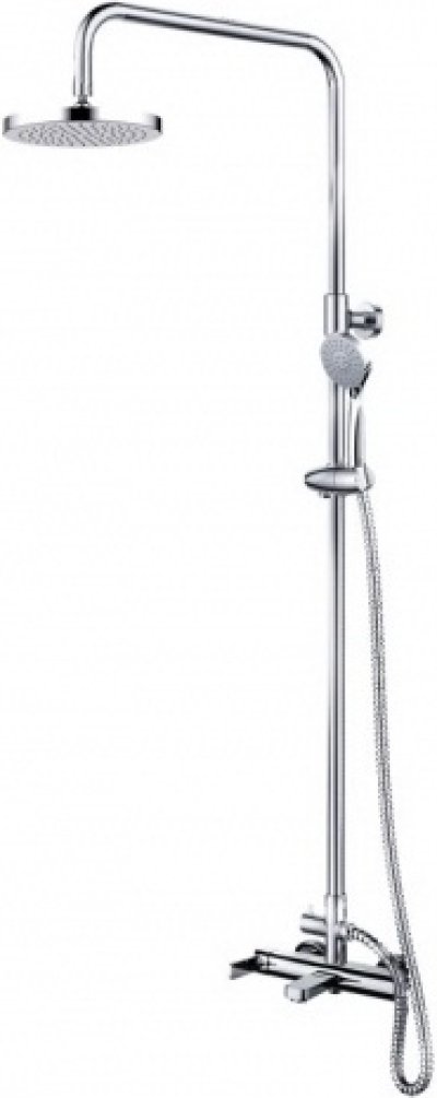 KRS-027-720R1 ก๊อกผสมอ่างอาบน้ำติดผนัง พร้อมชุดฝักบัว Rain Shower และฝักบัวสายอ่อนปรับน้ำ 3 ระดับ