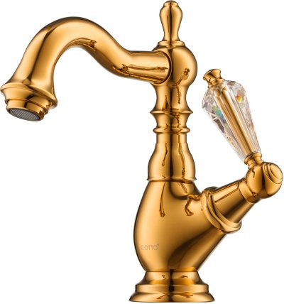 CT1200C17ST#GR ก๊อกเดี่ยวอ่างล้างหน้า รุ่น GLAMIS (มือจับ CRYSTAL)