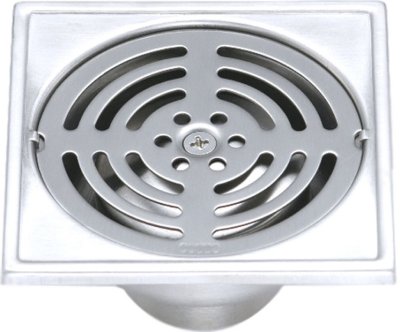 CT640Z2P(HM) ตะแกรงกันกลิ่นสเตนเลสเหลี่ยมติดตั้งกับท่อพีวีซีขนาด 1.5-3 นิ้ว