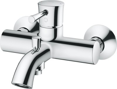 TBS02302T ก๊อกผสมสำหรับลงอ่างอาบน้ำและยืนอาบ ชนิดติดผนัง (ไม่รวมชุดฝักบัวสายอ่อน)