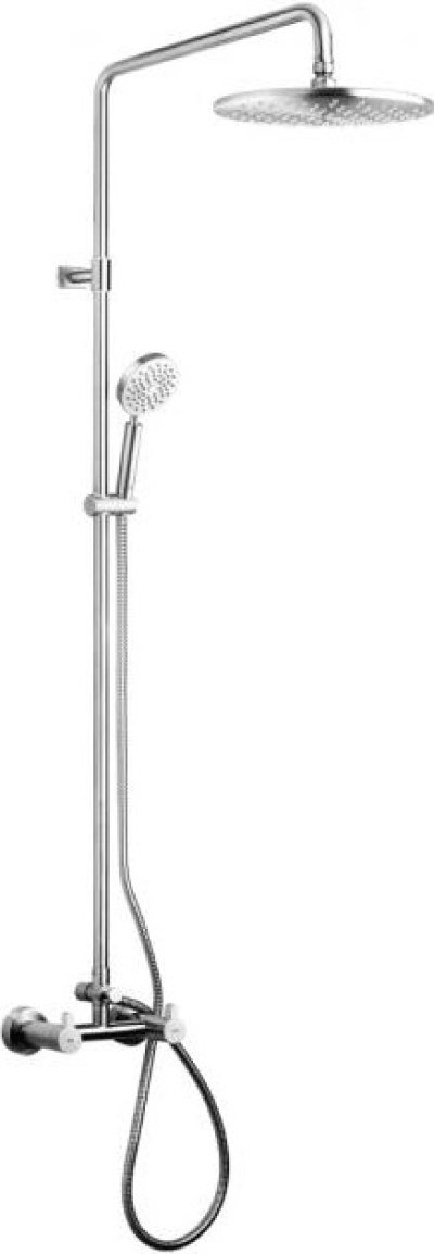 FJVHS-144PAS ฝักบัวฉาก3/4"หัว10"+ก๊อกคู่ผสม+มือถือ120ADS