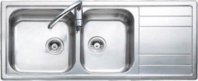 BIX3-LB อ่างล้างจาน 2 หลุม 1 ที่พัก