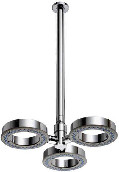 Z73C ฝักบัวก้านแข็งแบบ 3 วง ชนิดติดเพดาน