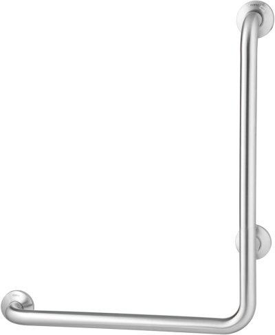 CT791R ราวทรงตัวรูปตัวแอลติดผนังด้านขวาขนาด 70X60 ซม. (เมื่อหันหน้าเข้าหาสุขภัณฑ์) ผิว HAIRLINE