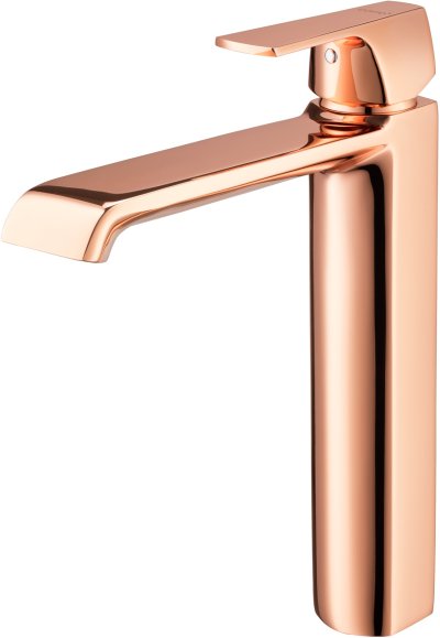 CT1182AY#RG ก๊อกเดี่ยวอ่างล้างหน้าแบบก้านโยก(ทรงสูง) รุ่น CUBIC