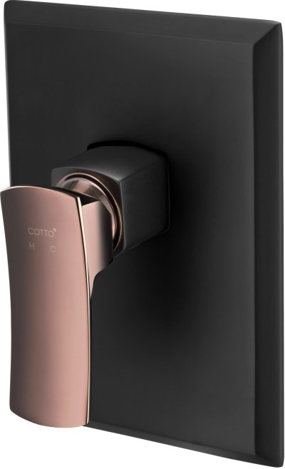 CT2256A#BLBR วาล์วผสมเปิด-ปิดน้ำแบบก้านโยก ชนิดฝังผนัง รุ่น THANTARA