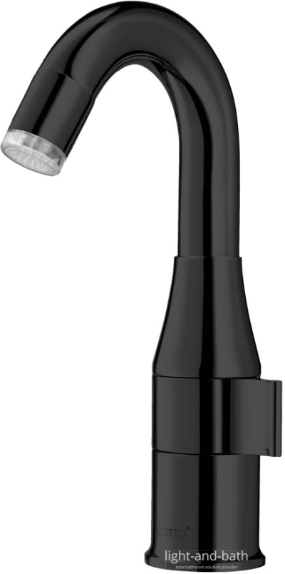 CT1213#BL(LED) ก๊อกเดี่ยวอ่างล้างหน้าพร้อมไฟ LED (สีดำ) รุ่น VEGAS