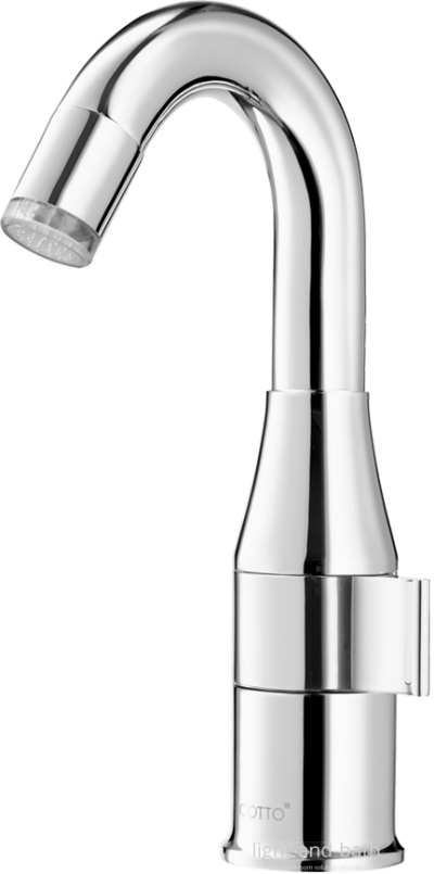 CT1218(LED) ก๊อกเดี่ยวอ่างล้างหน้าพร้อมไฟ LED 7 สี (BLACK CHROME) รุ่น VEGAS