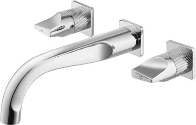 CT2283C45 ก๊อกผสมอ่างล้างหน้าเซ็นเตอร์ 8 นิ้ว ชนิดติดผนัง รุ่น CRESCENT