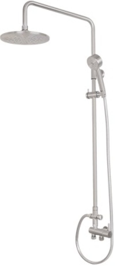 WS-8083R ชุดฝักบัวอาบน้ำ คอ L หัวฝักบัว 8 นิ้ว กลม (ติดตั้งกับเครื่องทำน้ำอุ่นได้)