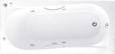 BHW342PP(H) อ่างระบบน้ำวนแบบมีมือจับ พร้อมสะดือป๊อปอัพ รุ่น DIVA