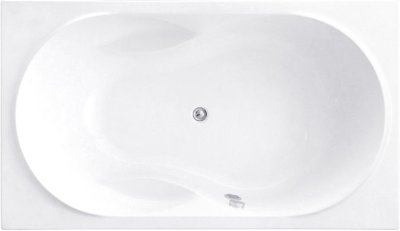 BT219EL(H) อ่างอาบน้ำพร้อมสะดือป๊อปอัพ รุ่น ROYAL ROSANNA