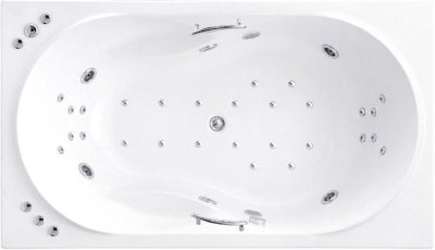 BWA429EL(H) อ่างระบบน้ำวนและอัดอากาศแบบมีมือจับ พร้อมสะดือป๊อปอัพ รุ่น ROYAL ROSANNA