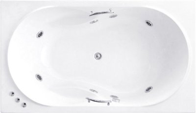 BHW329EL(H) อ่างระบบน้ำวนแบบมีมือจับ พร้อมสะดือป๊อปอัพ รุ่น ROYAL ROSANNA