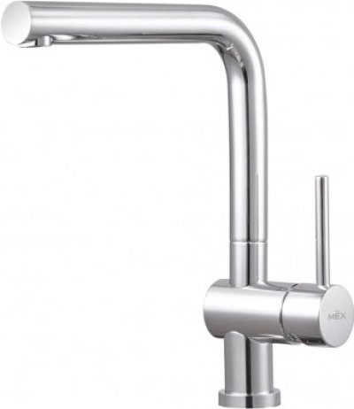 1345-D6 ก๊อกผสมร้อน-เย็นแบบก้านโยก ทรงโค้งสูง