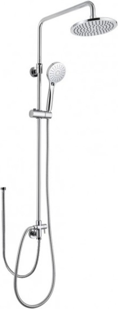 KRS-035A-000 ชุดฝักบัว Rain Shower พร้อมที่สลับทางน้ำ (Diverter) และฝักบัวสายอ่อนปรับน้ำ 3 ระดับ และสายต่อเข้าก๊อกน้ำ